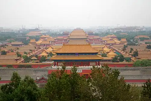 Yellow roofs in the Forbidden City