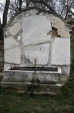 Fountain underneath the mulberry tree