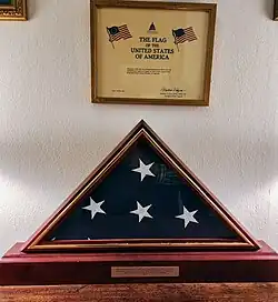 US Flag that flew over the Capitol presented by Member of Congress Nancy Pelosi to The Heritage