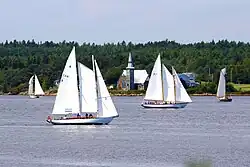 St. Mark's Place behind the 2014 Nova Scotia Schooner Association Race Week course