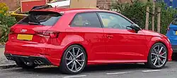 2017 Audi S3 Hatchback rear view (8V; facelift)