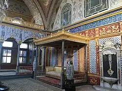 Baroque decoration in the Imperial Hall in the Harem of Topkapı Palace (18th century)