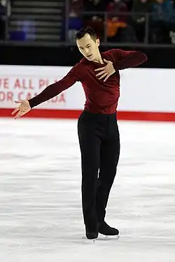 Patrick Chan at the 2018 Canadian Championships