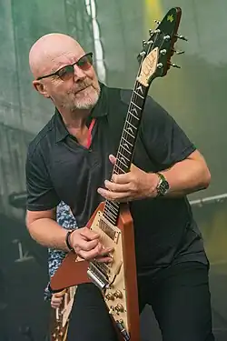 Powell performing in 2018