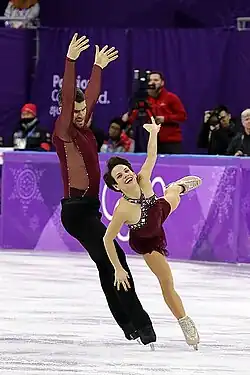 Meagan Duhamel and Eric Radford at the 2018 Winter Olympics