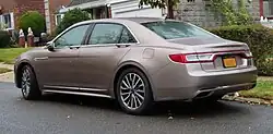 2019 Lincoln Continental, rear view