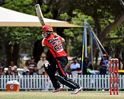 Molineux batting for Melbourne Renegades during WBBL{{!}}07
