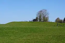 The spoil heap of the La Grille well.