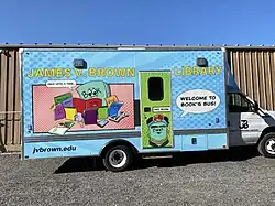 The third outreach vehicle of the James V. Brown Library, Book's Bus, debuted in June 2023.