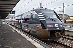Three X73500 units of TER Bretagne at Rennes