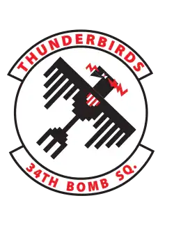 34th Bomb Squadron Patch