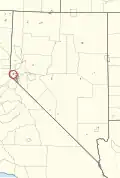 Location of Stewart Community in Nevada