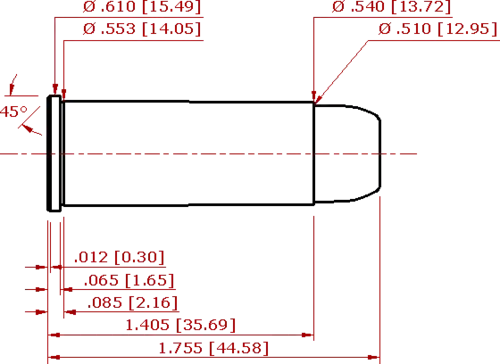 .500 Linebaugh Cartridge Schematic