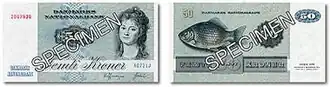 50 kroner note