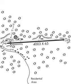 Location of Barnesville-Bradfield Airport