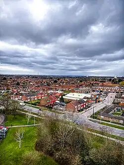 Barham Road/Greenwich Avenue as seen from St Romanus