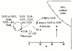 Planimetric map of Station 1, near the northwest rim of Steno.