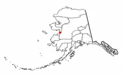 Location of Unalakleet, Alaska