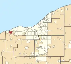 Location in Greater Cleveland