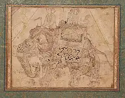 A Composite Elephant Ridden by a Prince, c. 1600, LACMA
