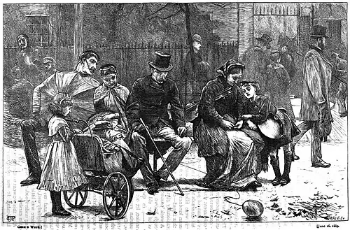 A seat in the park-The illustration as published