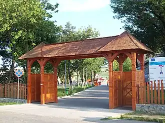 Entrance to the Cojocna baths