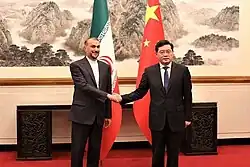 Iran’s  Minister Hossein Amir-Abdollahian and Chinese counterpart Qin Gang met in the Chinese capital Beijing, 6 April 2023