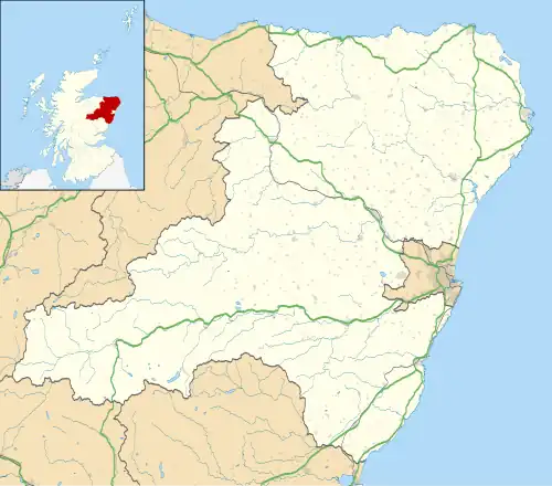 Gight is located in Aberdeenshire