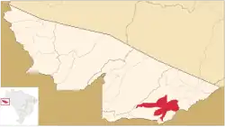 Location of municipality in Acre State