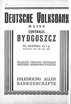 Advertising for a bank in 1928