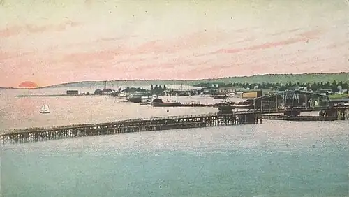 Aerial view of Sturgeon Bay  1908