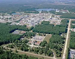 Aerial view of Arnold Air Force Base in 2005