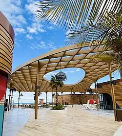 Al Heera beach pavilion view