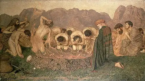 Albert Joseph Moore, Elijah's Sacrifice (1863)