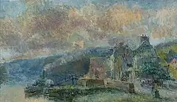 Bateau à vapeur à Croisset, 60.9 × 103.5&nbsp;cm (24 × 40.7 in)