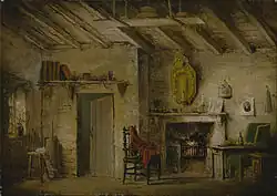 Stage design for Heart of Midlothian; Deans' Cottage