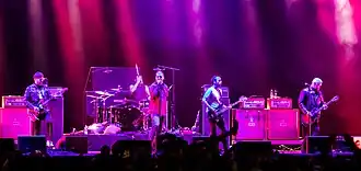 Alexisonfire performing in 2018