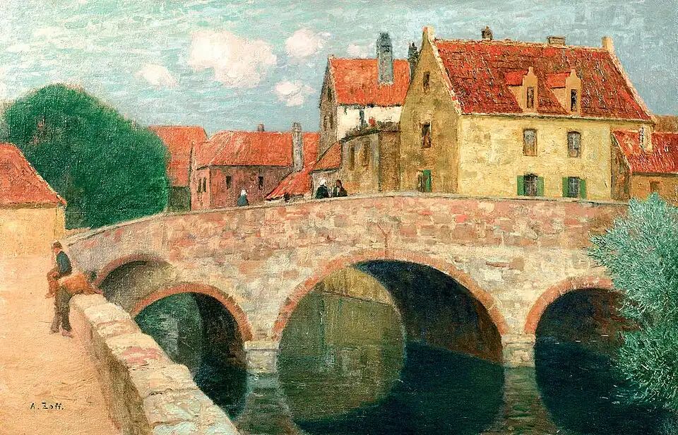 Quay des Menetriers in Bruges