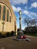 Stanton Hill War Memorial, in front of All Saints' Church
