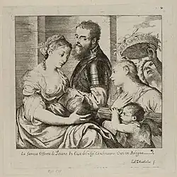L. Mattioli, after Titian: Allegory of Alfonso d'Avalos, c. 1700