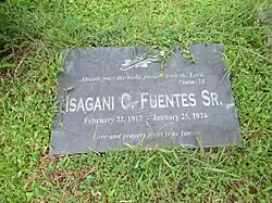 Isagani C.Fuentes, Sr. tomb