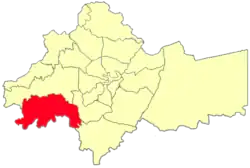 Location of district in Amman