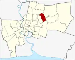 Khet location in Bangkok