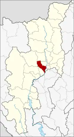 District location in Chiang Mai province