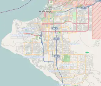 Anchorage is located in Anchorage