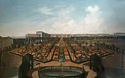 Château de la Malgrange, vue du jardin des Goulottes