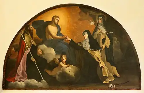 Jesus gives the ring to Saint Mary Magdalene de' Pazzi