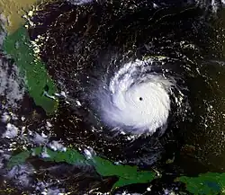 Image 4Hurricane Andrew bearing down on Florida on August 23, 1992 (from Geography of Florida)