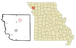 Location of Rea, Missouri