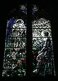 Baptistery stained glass window, Design Archibald John Davies, Bromsgrove Guild